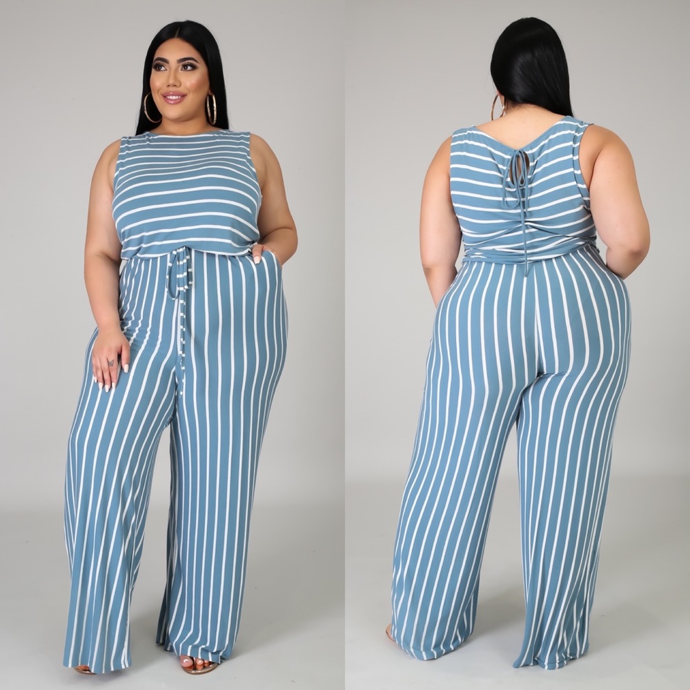 Plus Size Sleeveless Jumpsuit
